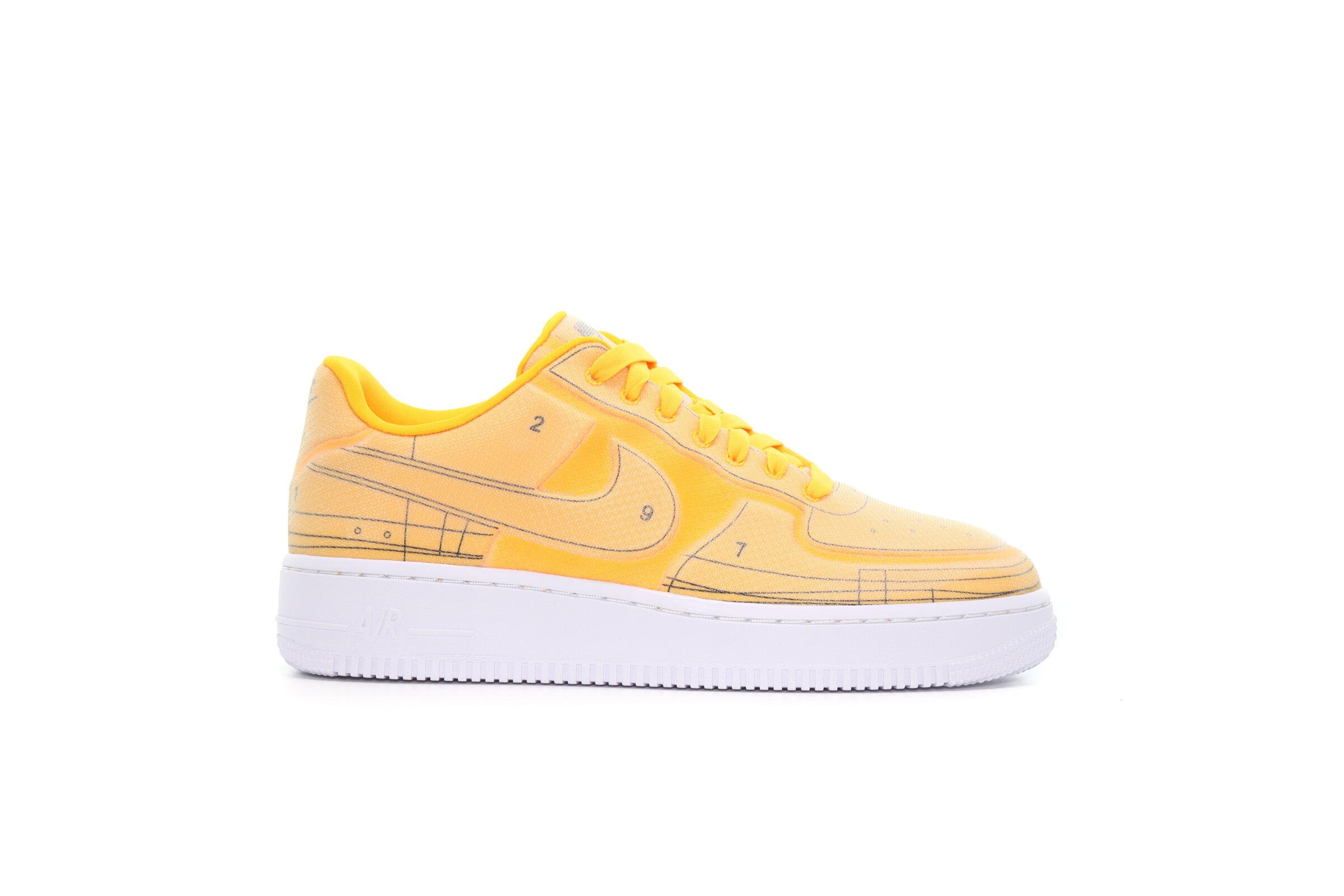 Nike WMNS AIR FORCE 1 07 LX SCHEMATIC LASER ORANGE CI3445 800 AFEW STORE